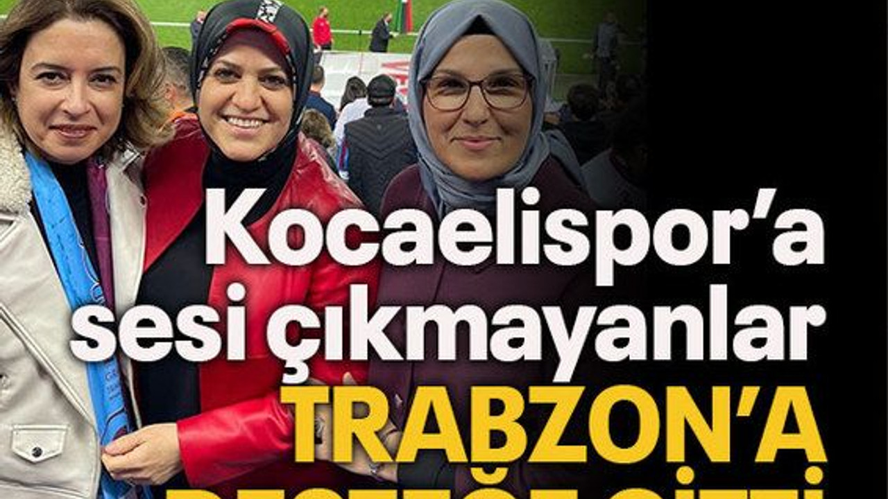 Kocaelispor’a sesi çıkmayanlar Trabzon’a desteğe gitti